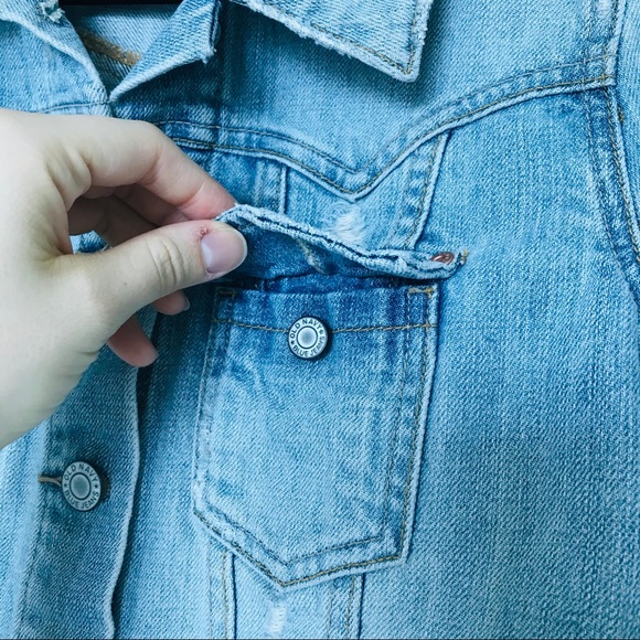 Old Navy Beaded Back Denim Jacket - Picture 6 of 11